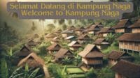 Image of A beautiful traditional village scene in Kampung Naga, located in Tasikmalaya, Indonesia.