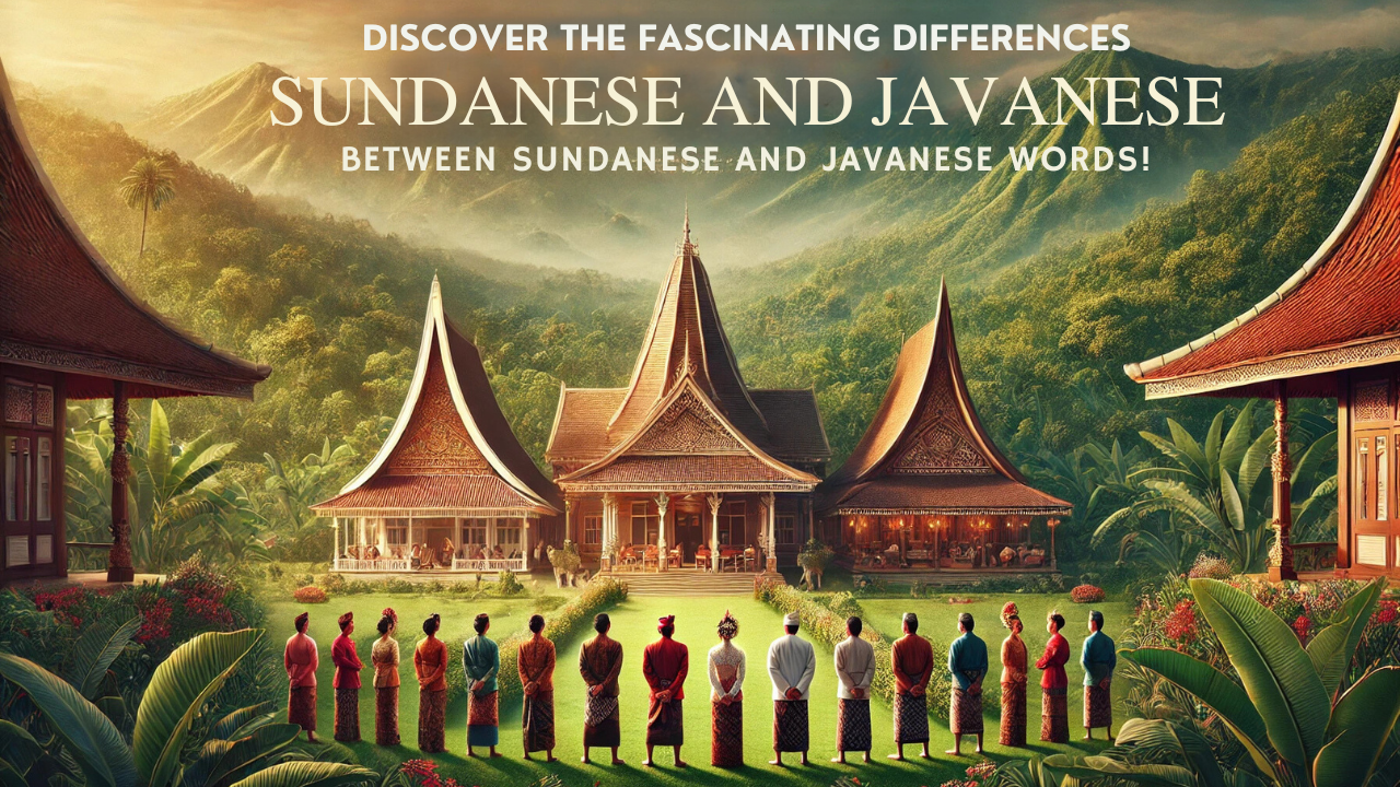 Discover the Fascinating Differences Between Sundanese and Javanese Words!