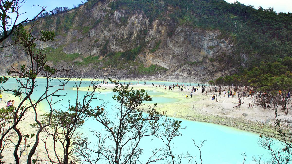 Image Of Kawah Putih, Bandung, West Java.
